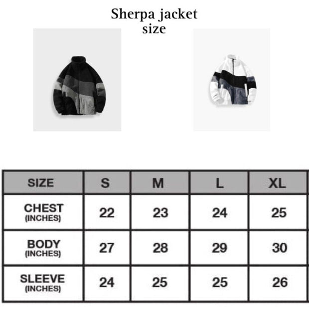 Sherpa Jacket Size